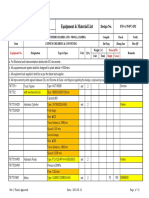 Equipment & Material List: Sinoma International Engineering Co.,Ltd. F55-A-78-PC-EM