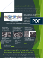 Defectos de Membrana de Los Eritocitos