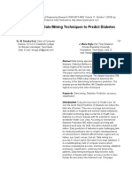 Analysis of Various Data Mining Techniques To Predict Diabetes Mellitus