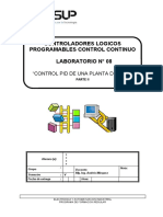 Laboratorio 8 - Control PID de Una Planta de Nivel (Parte II)