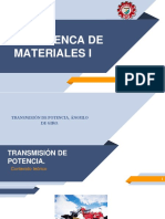 Resistenca de Materiales I Transmisión de Potencia PDF