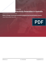 D2619A Wind and Other Electricity Generation in Australia Industry Report