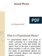 Prepositional Phrase: by Windawati M.PD