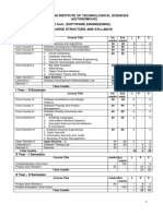 Jayamukhi Institute of Technological Sciences (Autonomous) M.Tech. (Software Engineering) Course Structure and Syllabus I Year - I Semester