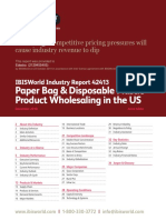 IBISWorld Industry Report Paper Bag & Disposable Plastic Product Wholesaling in The US 2018