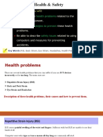 IGCSE ICT - Health Issues