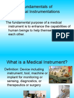 Fundamentals of Medical Instrumentations