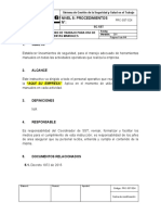  Procedimiento Seguro de Trabajo para Uso de Herramientas Manuales