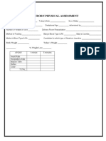 Newborn Physical Assessment