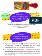 Doenças Transmitidas Por Contaminação Extrínseca e Intrínseca de Alimentos ECA (2019)