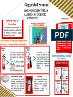 Semana 9, USO Y MANEJO DE EXTINTORES Y SISTEMAS FIJOS VS INCENDIOS NOM 002