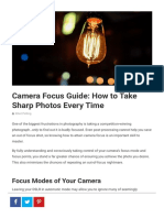 Camera Focus Guide How To Take Sharp Photos Every