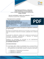 Guía de Actividades y Rúbrica de Evaluación - Unidades 1, 2 y 3 - Fase 5 - Presentar Proyecto Final, Sustentación