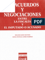 Saray Botero y Uribe Ramirez - Preacuerdos y Negociaciones Entre La Fiscalia y El Imputado o Acusado PDF