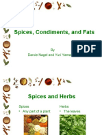 Spices, Condiments, and Fats: by Darcie Nagel and Yuri Yamagato