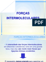 Forças Intermoleculares