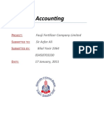 Financial Accounting: Fauji Fertilizer Company Limited Sir Azfar Ali Bilal Yasir 2364 03458703330