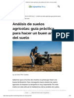 Análisis de Suelos Agrícolas - Guía Práctica para Hacer Un Buen Análisis