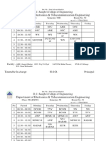 Timetable January 2011 Theory