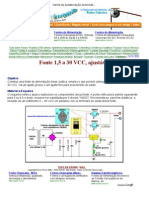 Fonte Ajustável 1,5 30 Volts