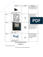 EP-61014 Electrical Safety Assignment-I