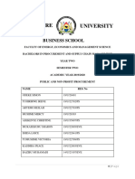 Public and Non Profit Procurement Work