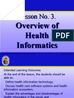 HIS Lesson 3. Health Informatics-Final