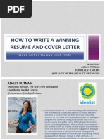 How To Write A Winning Resume and Cover Letter