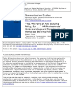 "Yes, We Have An Anti-bullyingPolicy, But " HR Professionals'Understandings and Experiences Withworkplace Bullying Policy