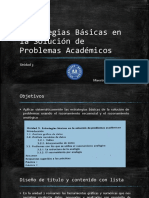 Unidad 3 Estrategias Básicas en La Solución de Problemas Académicos