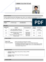 Curriculum Vitae: Usama Shamstabrez Qureshi Email: Mob. No.:7972914257