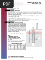 Bulletin: Calculating Anchor Bolt Pullout Strength