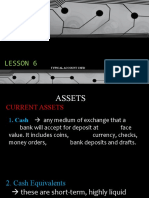 Lesson 6: Typical Account Used