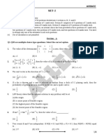 Allen: Q1-Q10 Are Multiple Choice Type Questions. Select The Correct Option