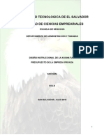 Presupuesto de La Empresa Privada - Universidad Tecnologica