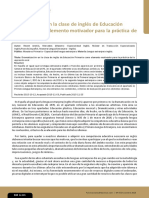 Dramatización en La Clase de Inglés de Educación Primaria Como Elemento Motivador para La Práctica de La Expresión Oral