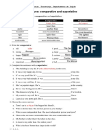 Adjectives: Comparative and Superlative