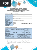 Guía de Actividades y Rúbrica de Evaluación - Pre-Tarea - Reconocimiento