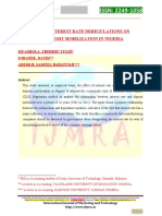 Ijmt ISSN: 2249-1058: Effect of Interest Rate Deregulations On Banks Deposit Mobilization in Nigeria