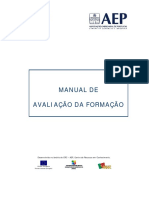 MANUAL DE Avaliação Da Formação