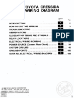 Toyota Cressida Electrical Wiring Diagram: Section No