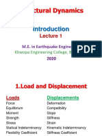 Structural Dynamics: M.E. in Earthquake Engineering