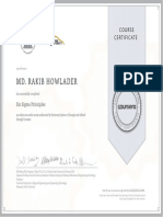 Completion Certificate On Six Sigma Principles