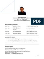 Curriculum Vitae Francis Joseph