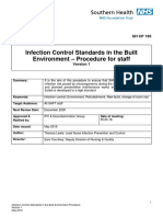 Infection Control Standards in The Built Environment Procedure For Staff Oct 18