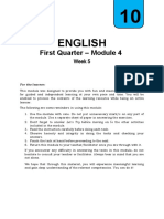 English: First Quarter - Module 4