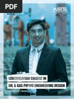 Certification Course in Oil & Gas Piping Engineering Design