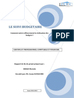 LE SUIVI BUDGETAIRE Comment Suivre Effic PDF