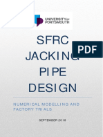 SFRC Jacking Pipe Design: Numerical Modelling and Factory Trials