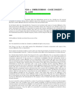 Jinggoy Estrada V. Ombudsman - Case Digest - Constitutional Law